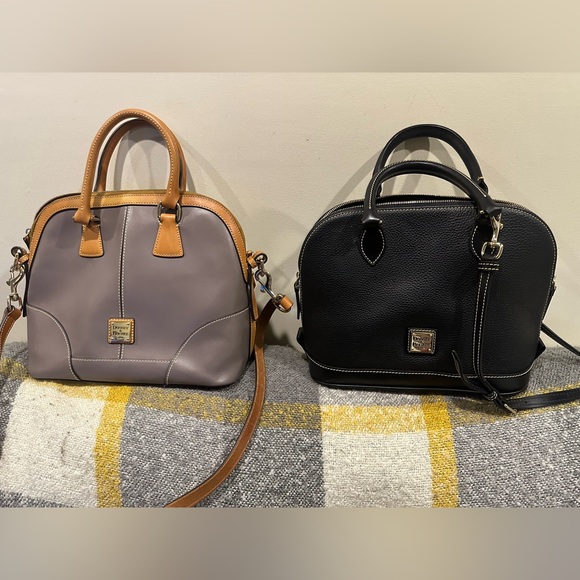 Dooney & Bourke Black and Gray Satchels with Tan Accents. Brand new 2 for 1 deal - Picture 8 of 8